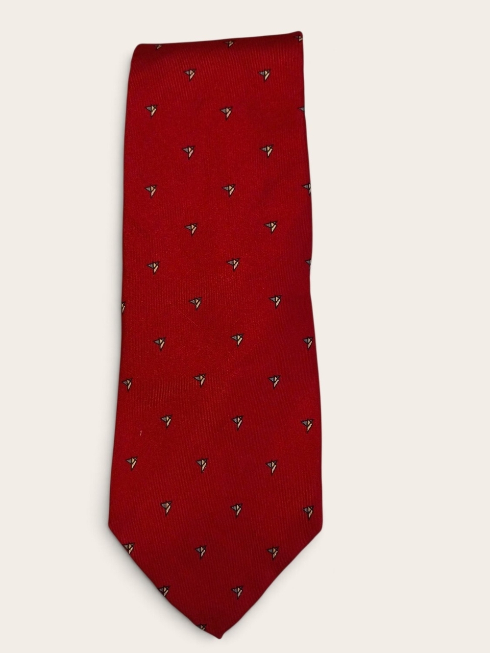 Etienne Aigner Red Italian Silk Tie